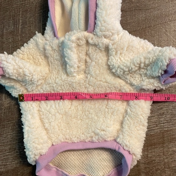 Top Paw Dog Apparel Unicorn White Purple Fleece Rose Gold Horn Hooded Costume XS - Picture 11 of 14